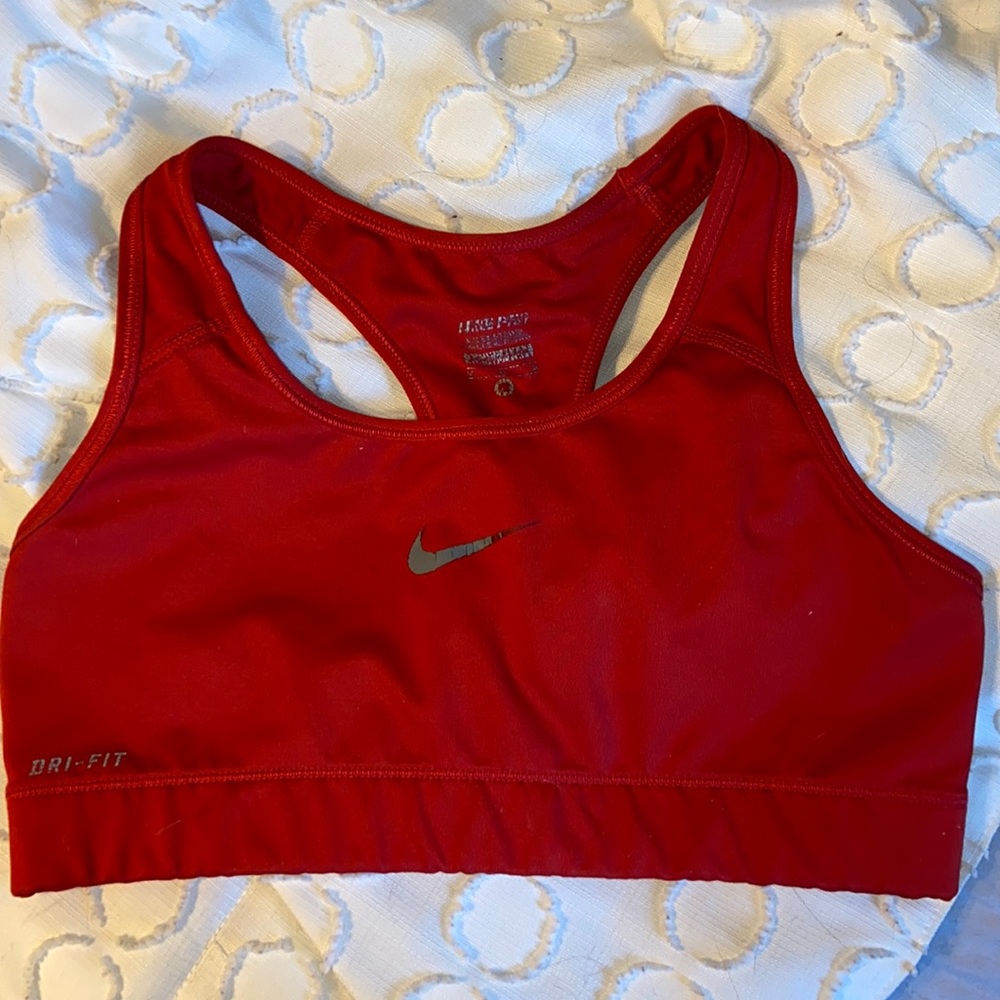 Red Nike Sports Bra